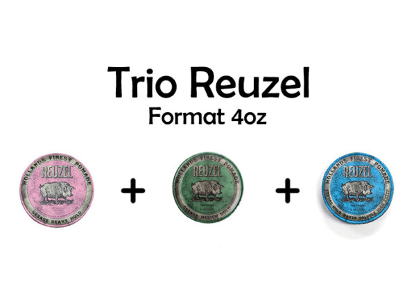 Trio Reuzel Rose Vert Bleu 4oz